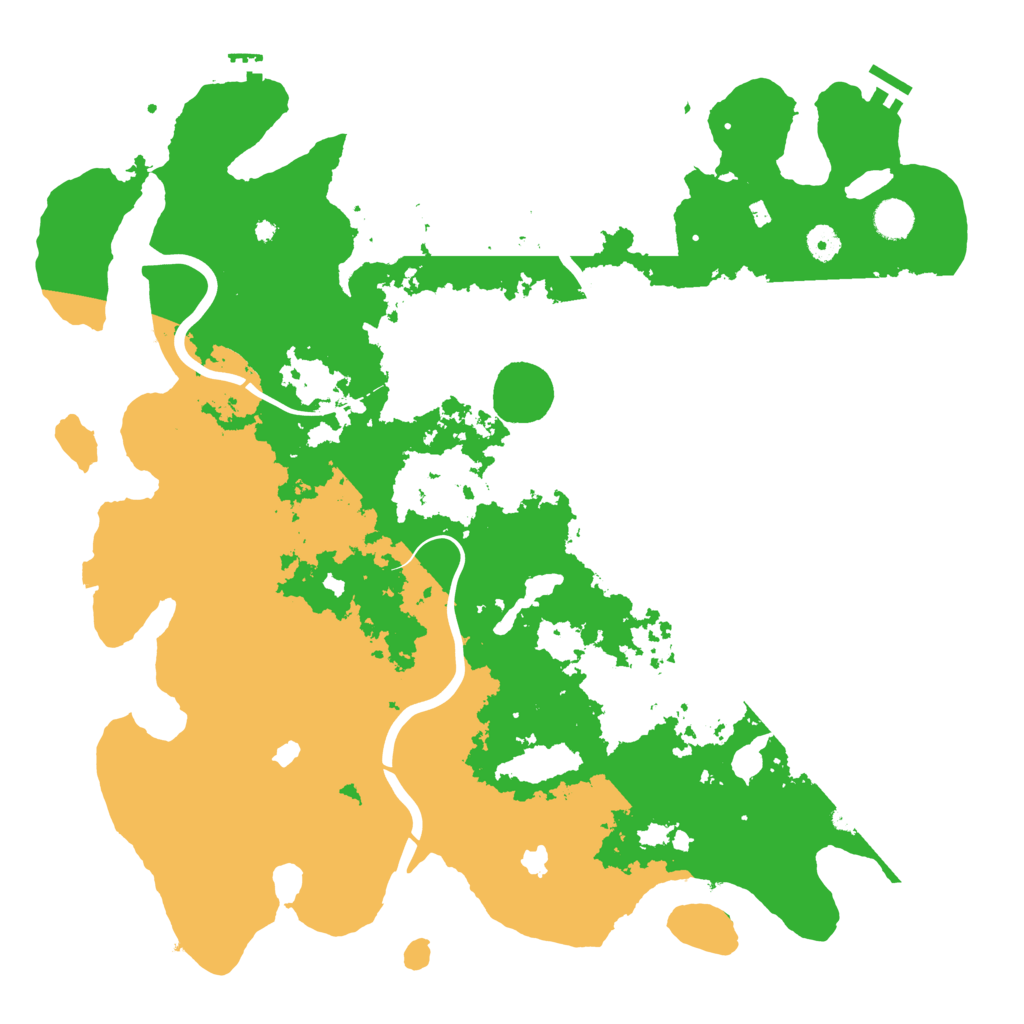 Biome Rust Map: Procedural Map, Size: 4500, Seed: 102273179