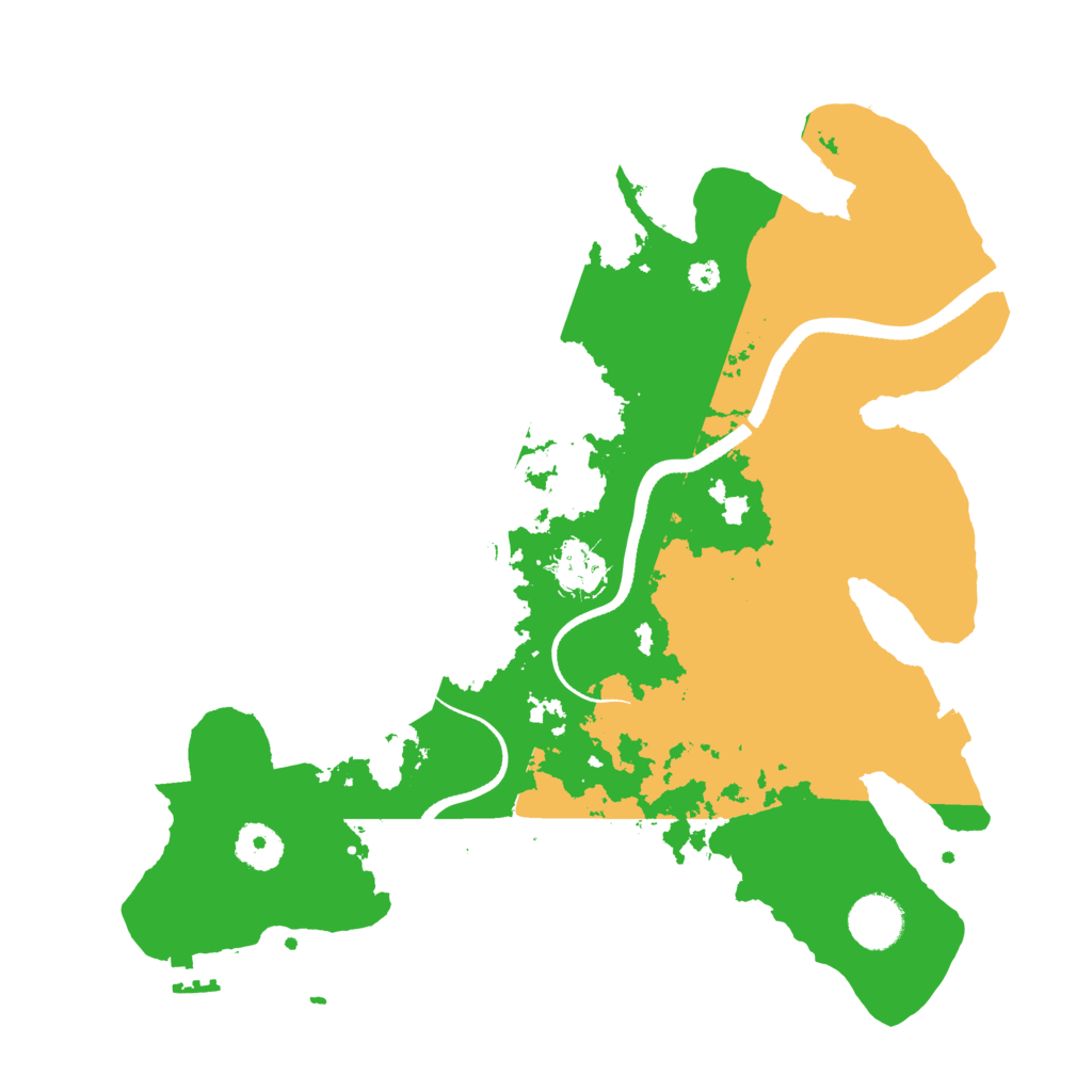 Biome Rust Map: Procedural Map, Size: 3500, Seed: 2939573