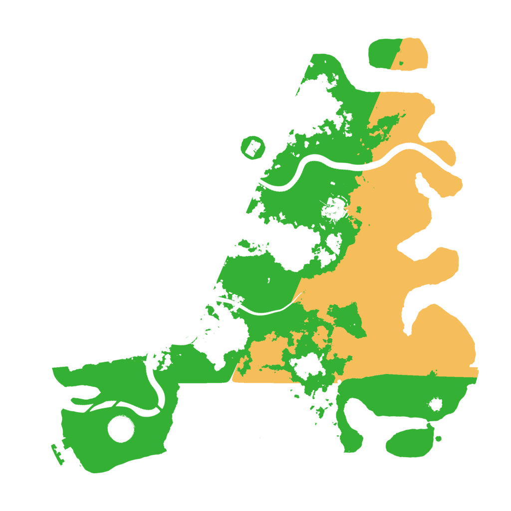 Biome Rust Map: Procedural Map, Size: 3500, Seed: 513234322