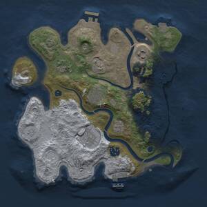 Thumbnail Rust Map: Procedural Map, Size: 3000, Seed: 79559, 12 Monuments