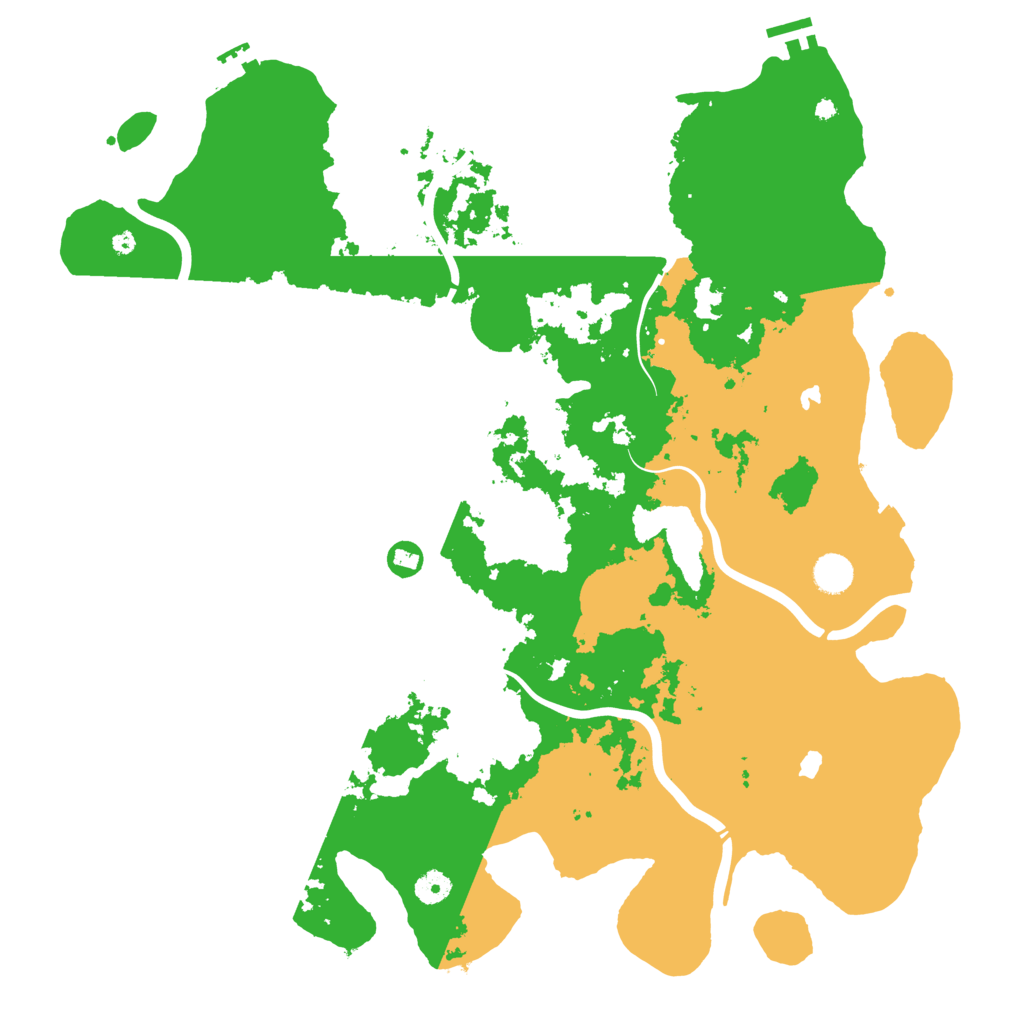 Biome Rust Map: Procedural Map, Size: 4500, Seed: 2020863796