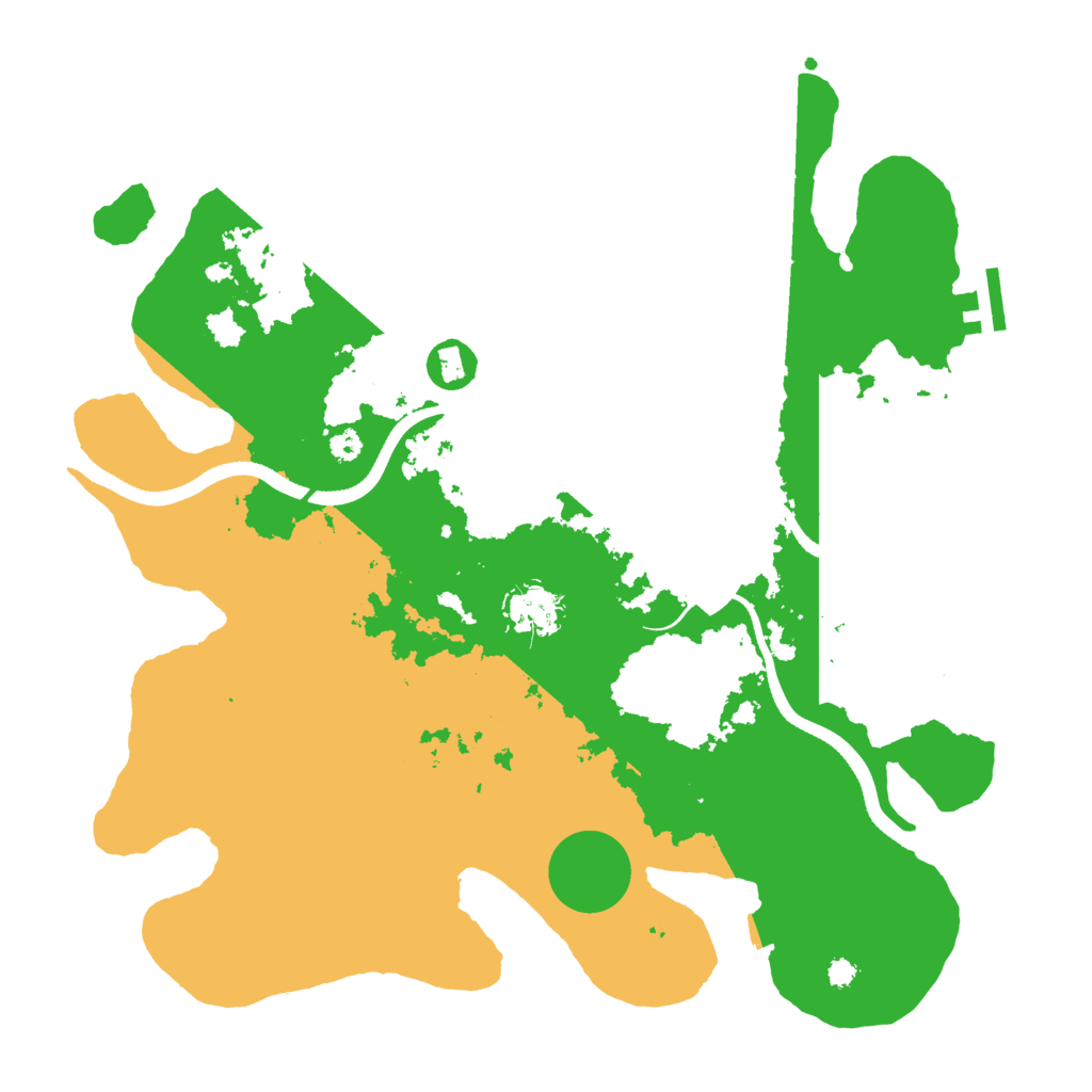 Biome Rust Map: Procedural Map, Size: 3500, Seed: 66554380