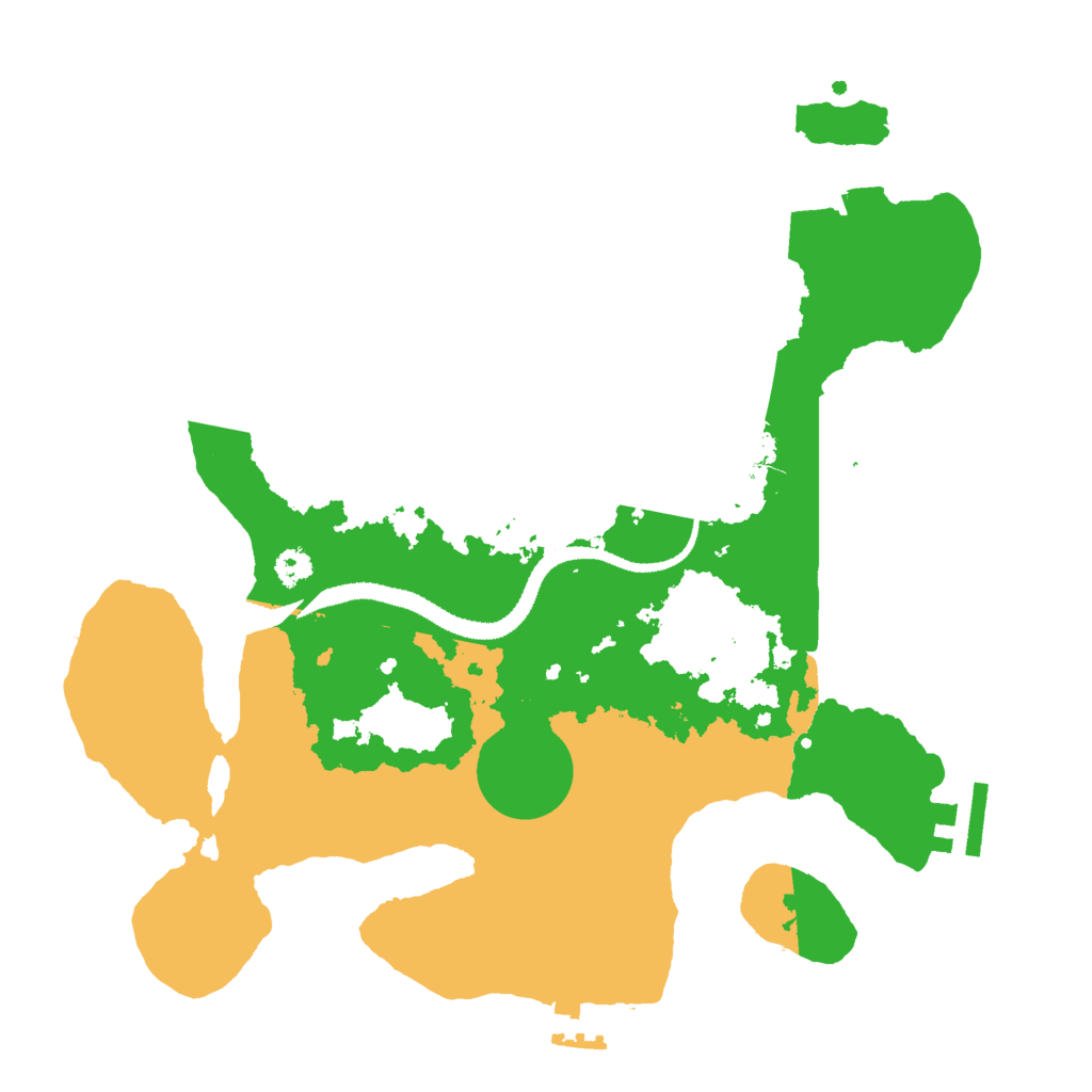Biome Rust Map: Procedural Map, Size: 3000, Seed: 16975