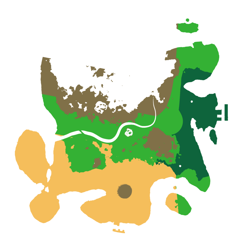 Biome Rust Map: Procedural Map, Size: 3000, Seed: 16975