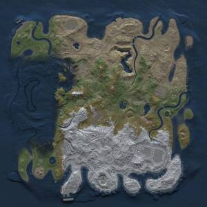 Thumbnail Rust Map: Procedural Map, Size: 4250, Seed: 68882534, 17 Monuments