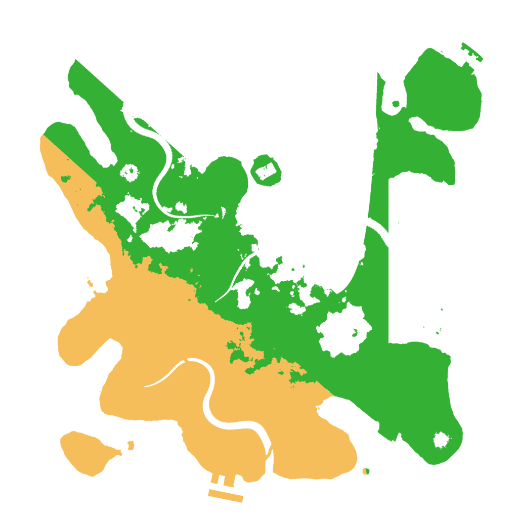 Biome Rust Map: Procedural Map, Size: 3000, Seed: 45733