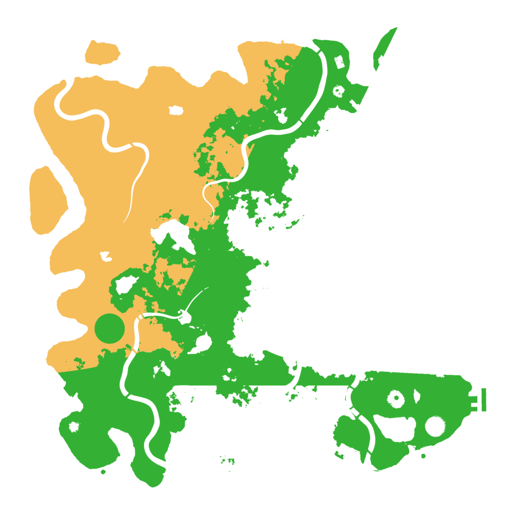 Biome Rust Map: Procedural Map, Size: 4500, Seed: 1341108803
