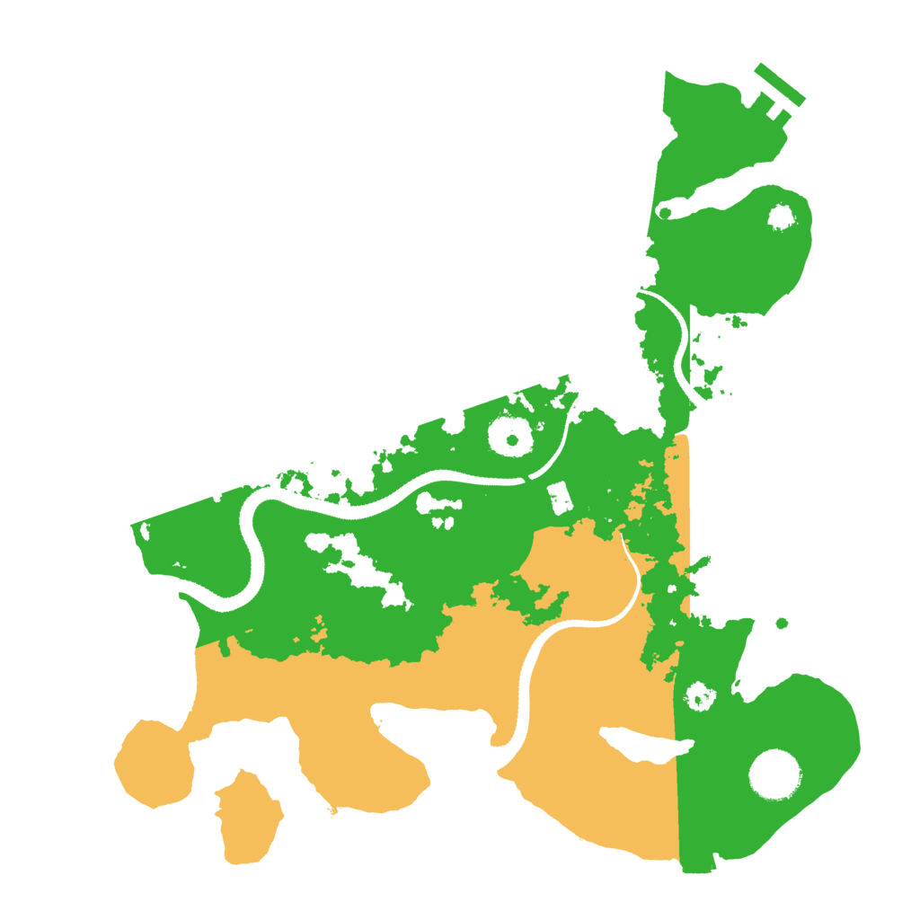 Biome Rust Map: Procedural Map, Size: 3200, Seed: 716443732