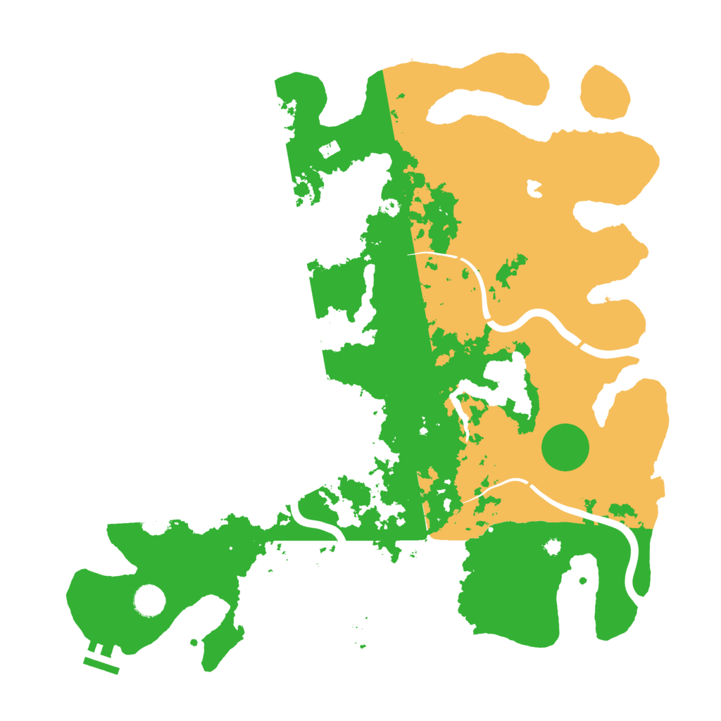 Biome Rust Map: Procedural Map, Size: 4000, Seed: 1255015160