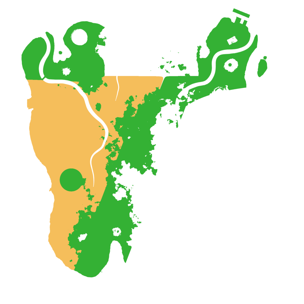 Biome Rust Map: Procedural Map, Size: 3500, Seed: 1605990107