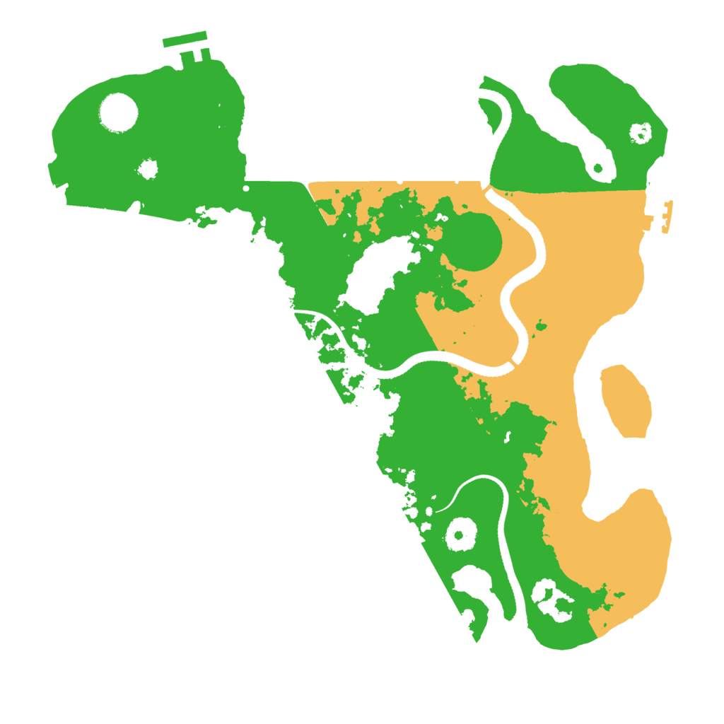 Biome Rust Map: Procedural Map, Size: 3300, Seed: 2050032070
