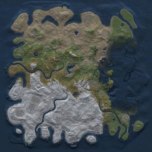 Thumbnail Rust Map: Procedural Map, Size: 4800, Seed: 978974701, 17 Monuments