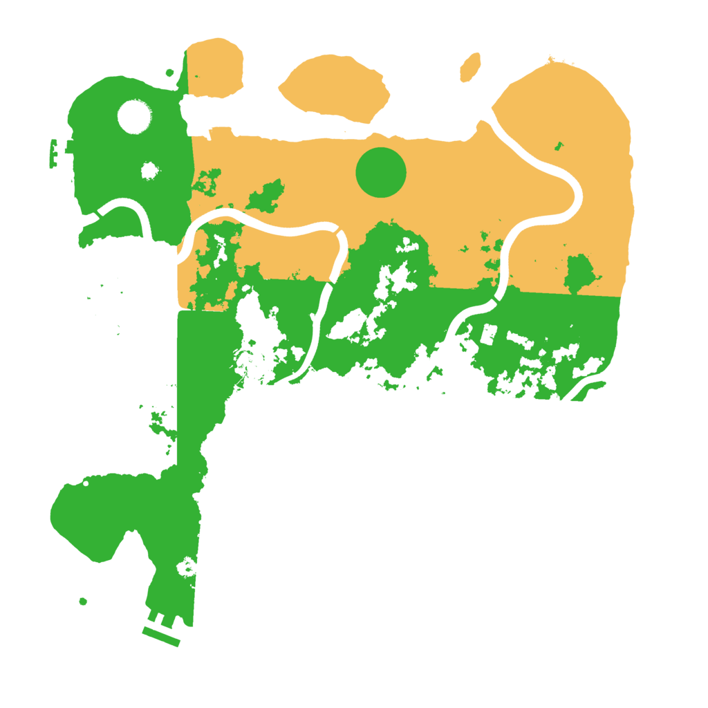 Biome Rust Map: Procedural Map, Size: 3700, Seed: 993712977