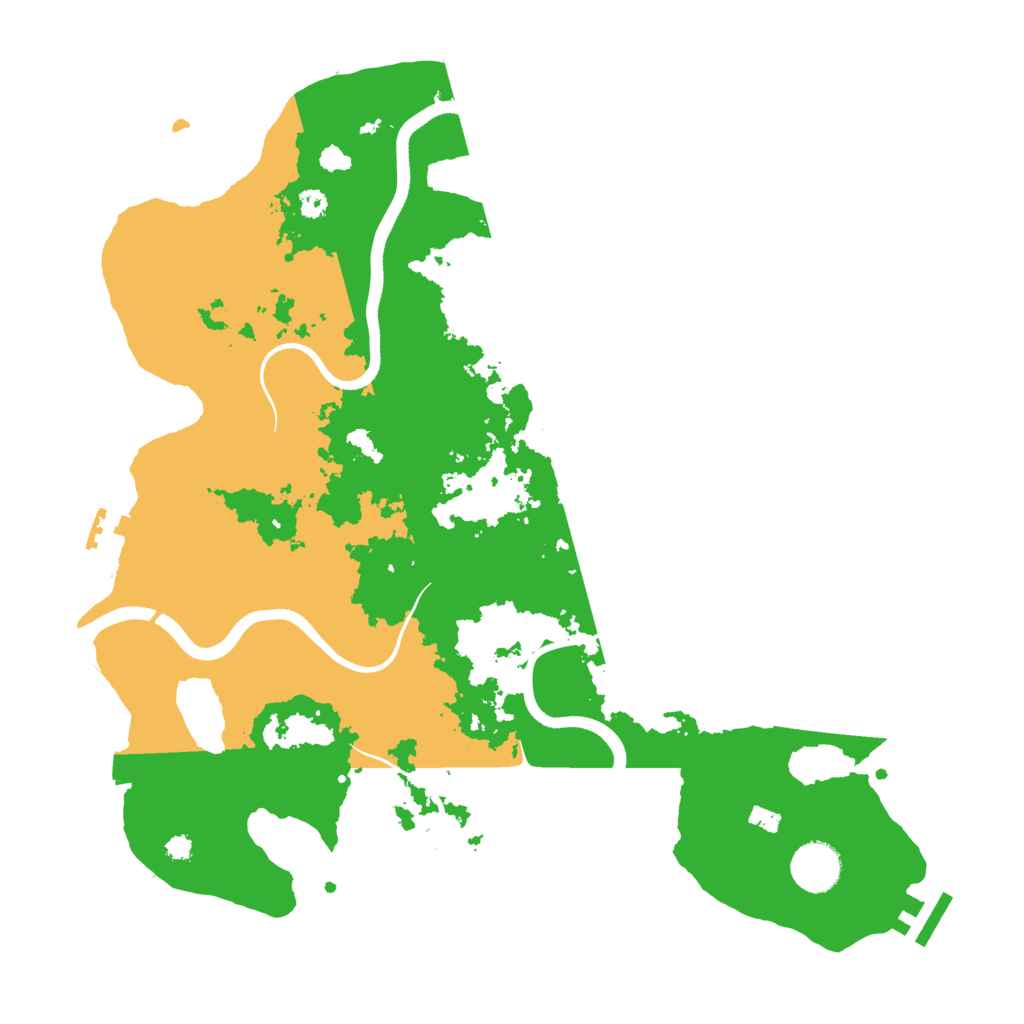 Biome Rust Map: Procedural Map, Size: 3600, Seed: 664969