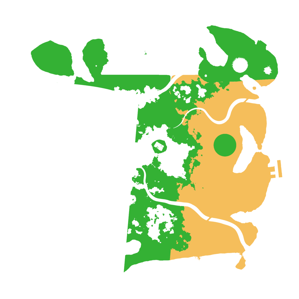 Biome Rust Map: Procedural Map, Size: 3500, Seed: 311329872