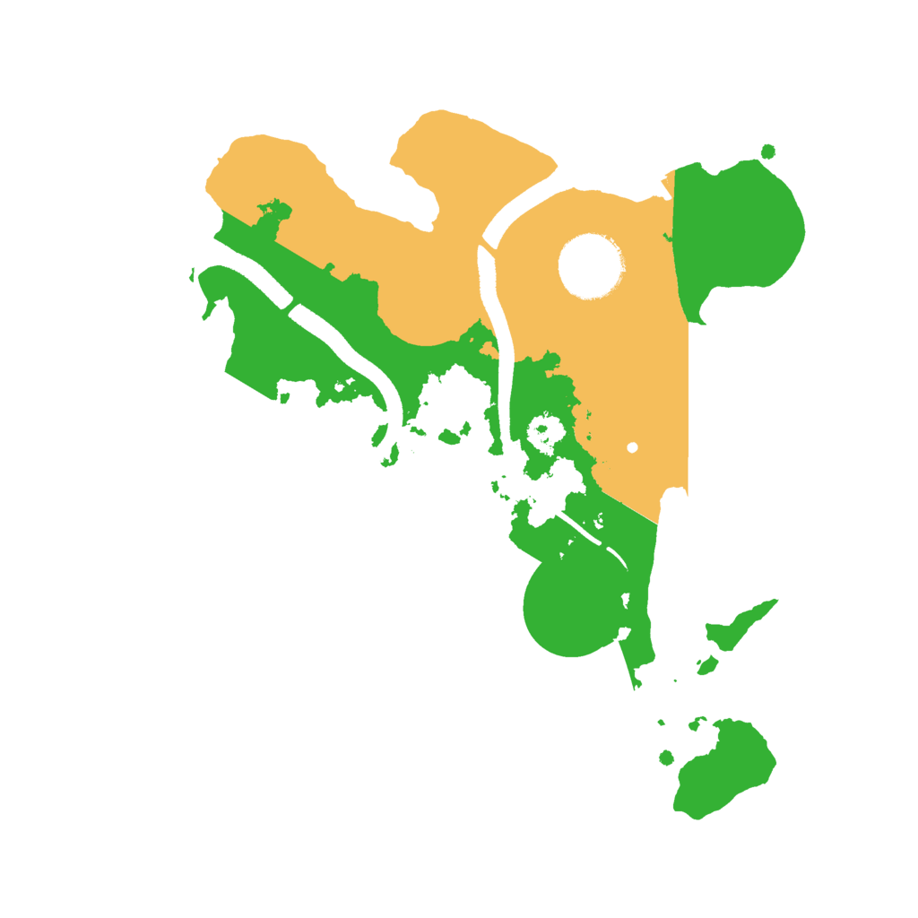Biome Rust Map: Procedural Map, Size: 2500, Seed: 180703