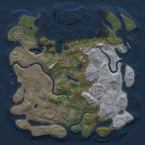 Thumbnail Rust Map: Procedural Map, Size: 4250, Seed: 1252773903, 15 Monuments