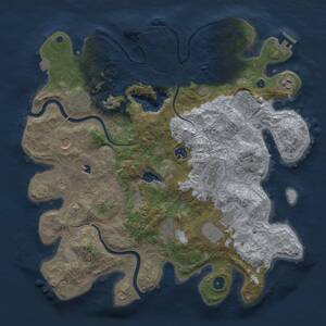 Thumbnail Rust Map: Procedural Map, Size: 4000, Seed: 1802870557, 16 Monuments