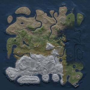 Thumbnail Rust Map: Procedural Map, Size: 4250, Seed: 209414986, 15 Monuments