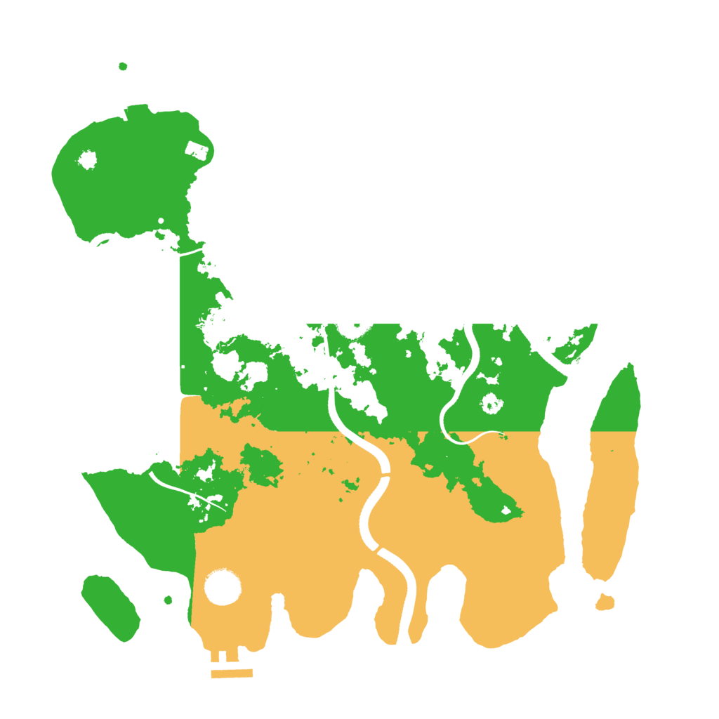 Biome Rust Map: Procedural Map, Size: 3500, Seed: 21001488