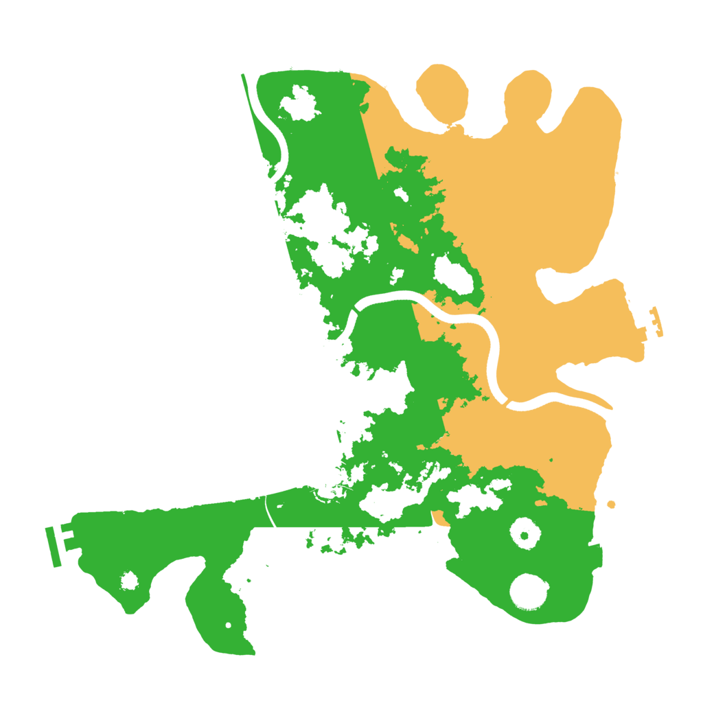 Biome Rust Map: Procedural Map, Size: 3500, Seed: 74158014