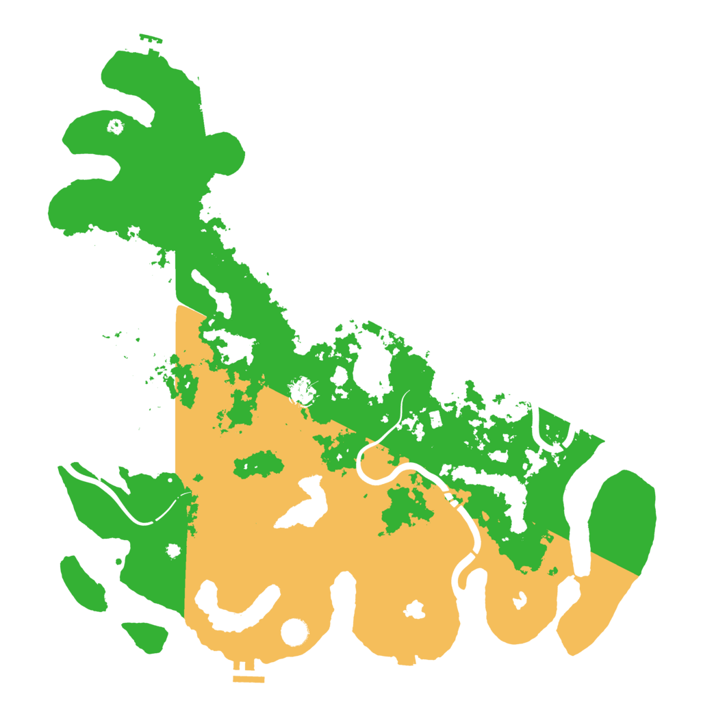 Biome Rust Map: Procedural Map, Size: 4500, Seed: 1245391914
