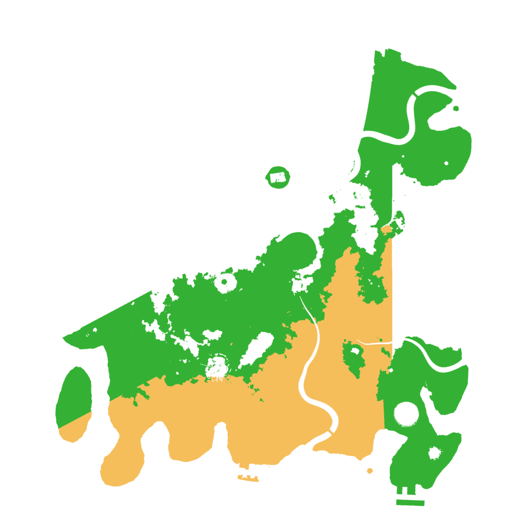 Biome Rust Map: Procedural Map, Size: 3750, Seed: 75
