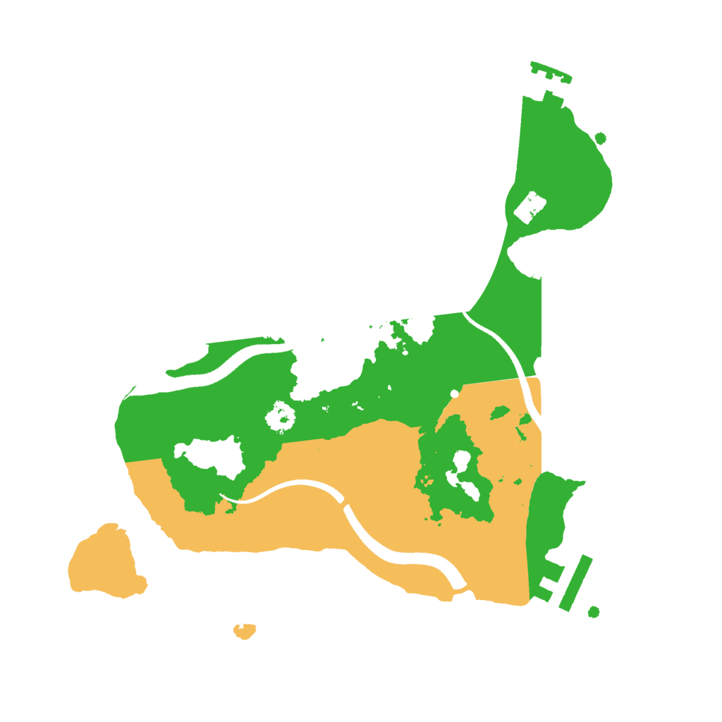 Biome Rust Map: Procedural Map, Size: 2500, Seed: 2122131111