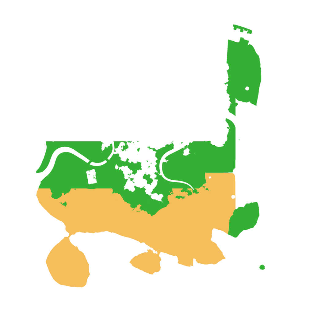 Biome Rust Map: Procedural Map, Size: 2400, Seed: 792792
