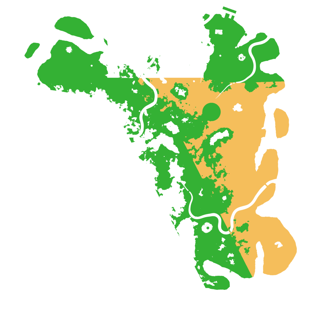 Biome Rust Map: Procedural Map, Size: 4500, Seed: 1201538991