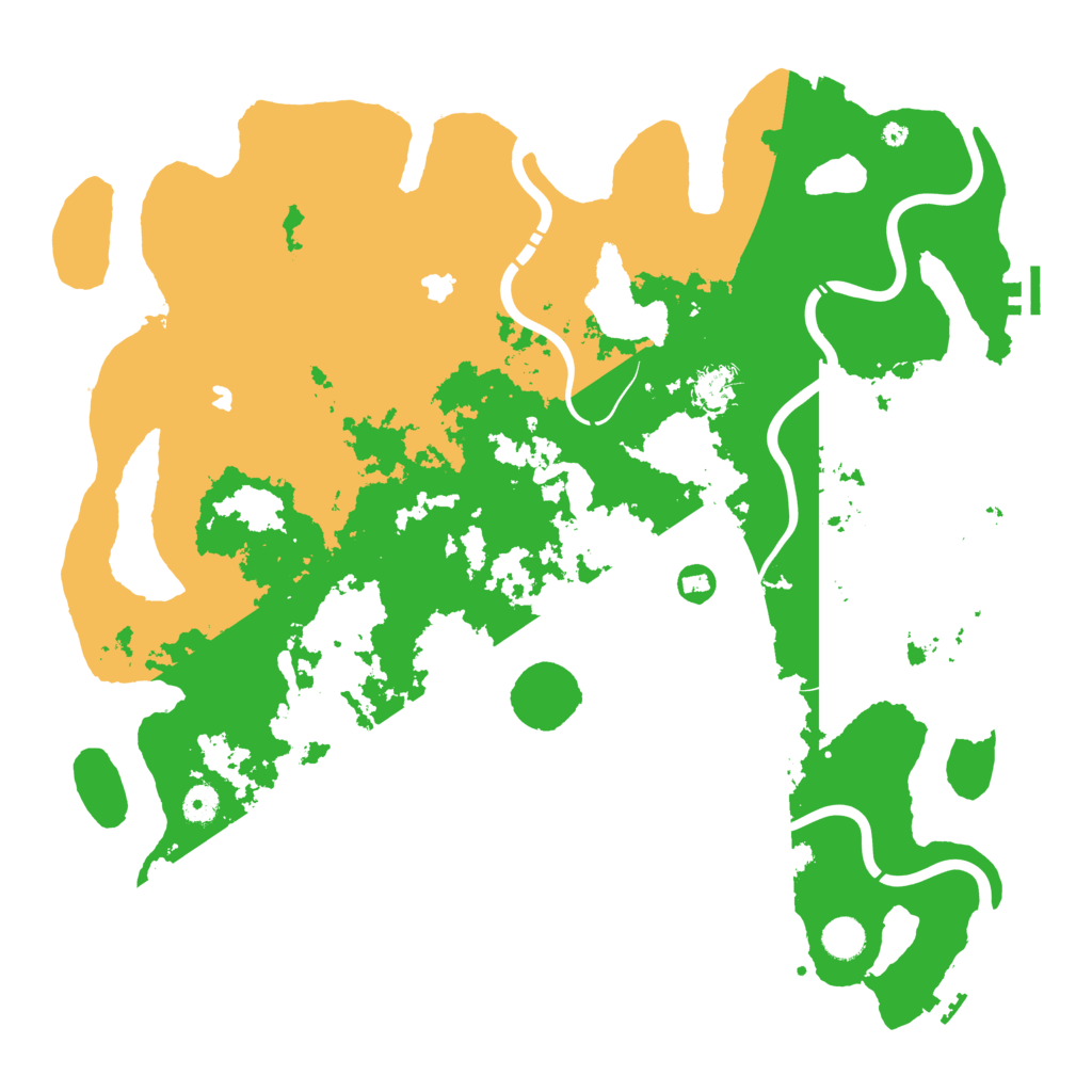 Biome Rust Map: Procedural Map, Size: 4500, Seed: 1217302647