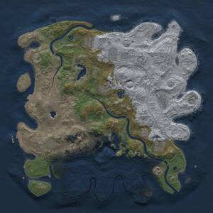 Thumbnail Rust Map: Procedural Map, Size: 4250, Seed: 1953083588, 17 Monuments