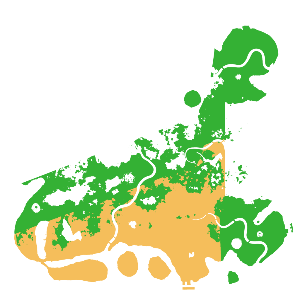 Biome Rust Map: Procedural Map, Size: 5000, Seed: 52126