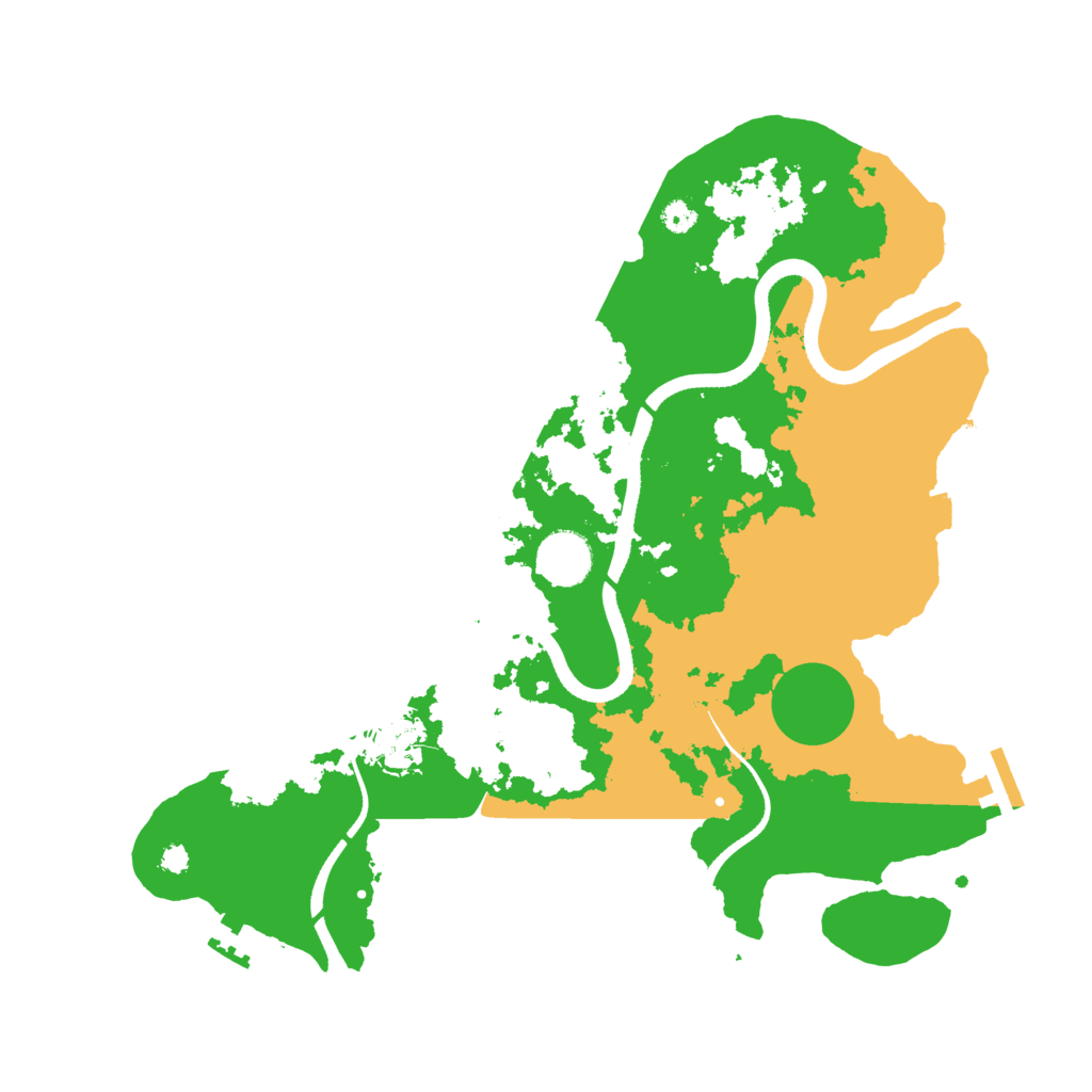 Biome Rust Map: Procedural Map, Size: 3500, Seed: 1436334001