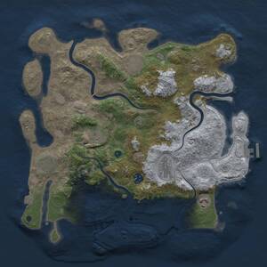 Thumbnail Rust Map: Procedural Map, Size: 3750, Seed: 40277722, 14 Monuments