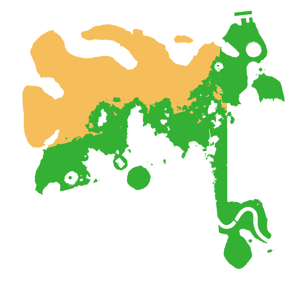 Biome Rust Map: Procedural Map, Size: 3500, Seed: 189785386