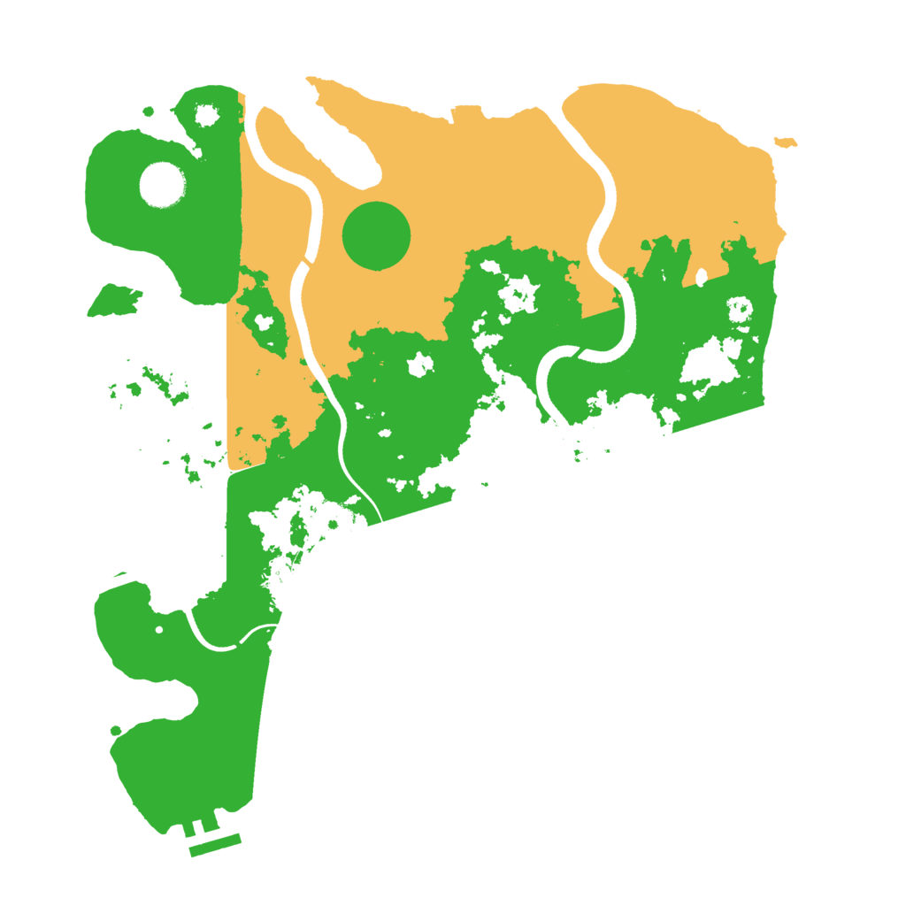 Biome Rust Map: Procedural Map, Size: 3500, Seed: 1762295214