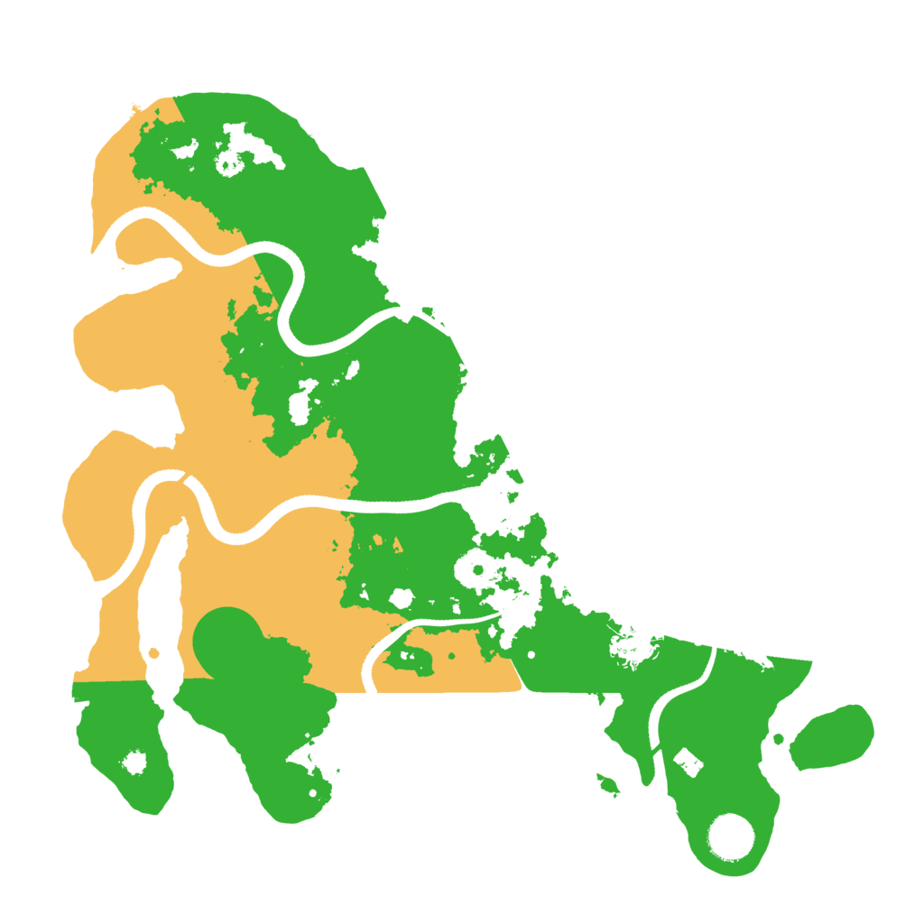 Biome Rust Map: Procedural Map, Size: 3500, Seed: 709461806