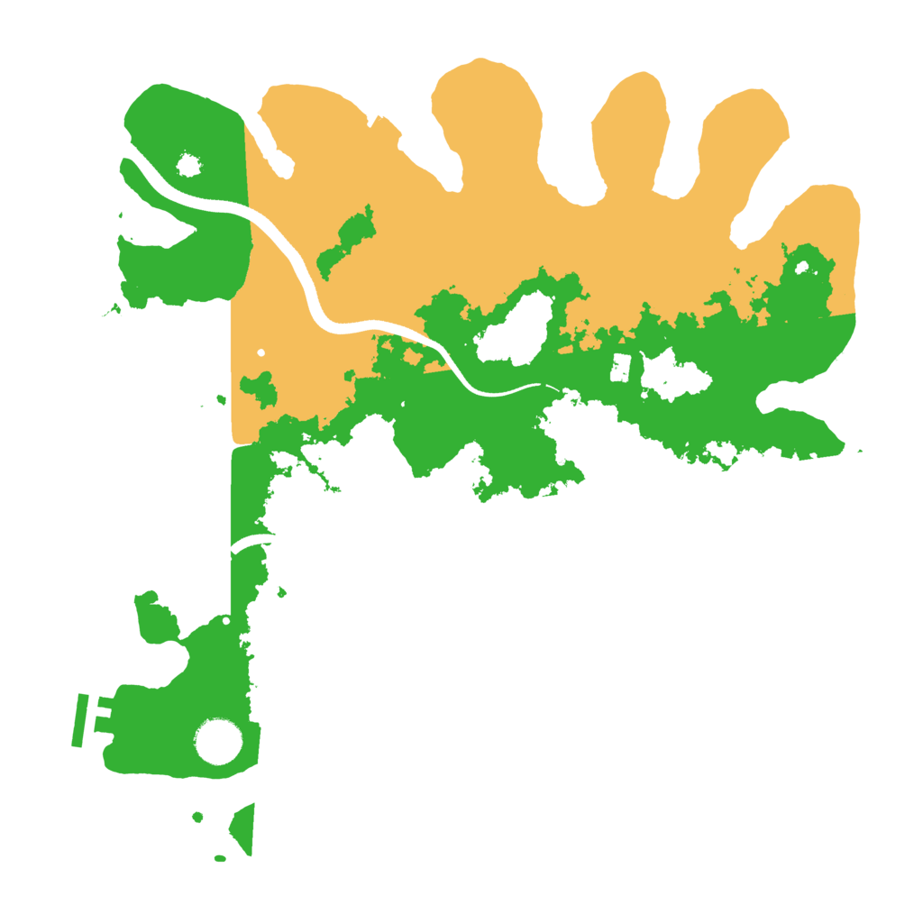 Biome Rust Map: Procedural Map, Size: 3500, Seed: 691008872