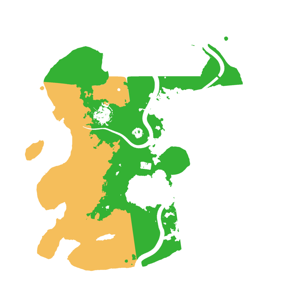 Biome Rust Map: Procedural Map, Size: 3000, Seed: 9661