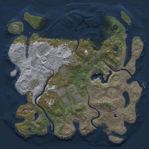 Thumbnail Rust Map: Procedural Map, Size: 4250, Seed: 944983273, 17 Monuments