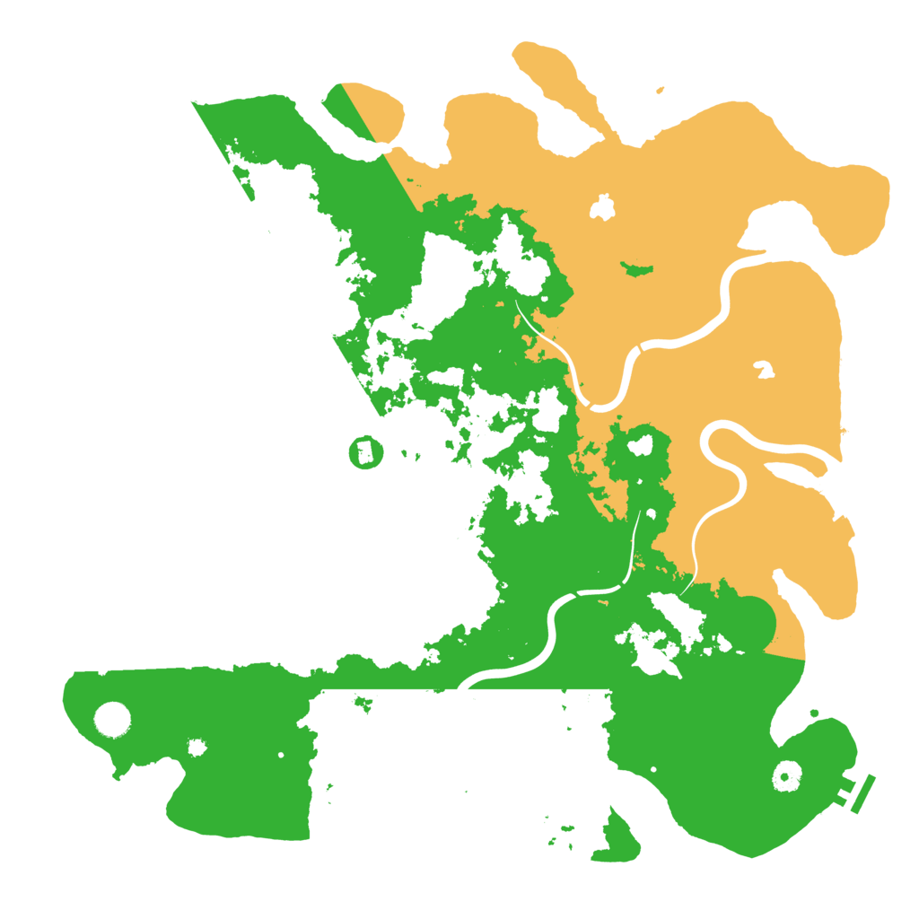 Biome Rust Map: Procedural Map, Size: 4500, Seed: 1302699761