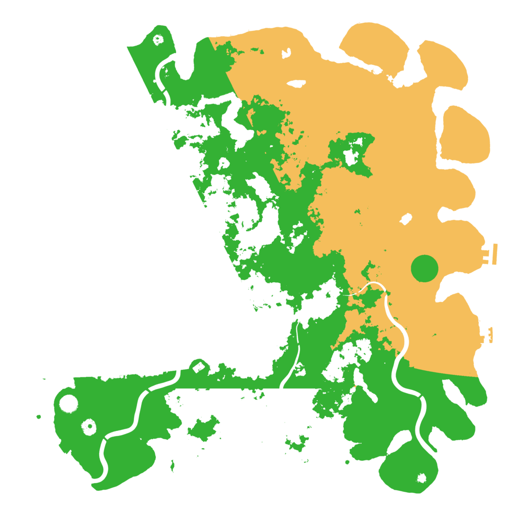 Biome Rust Map: Procedural Map, Size: 5000, Seed: 248638