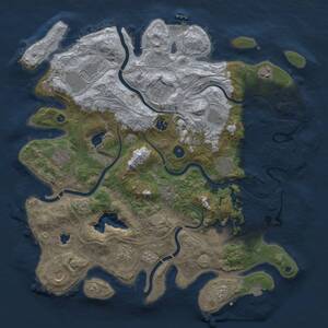 Thumbnail Rust Map: Procedural Map, Size: 4250, Seed: 1413201849, 17 Monuments