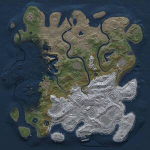 Thumbnail Rust Map: Procedural Map, Size: 4250, Seed: 423634087, 17 Monuments