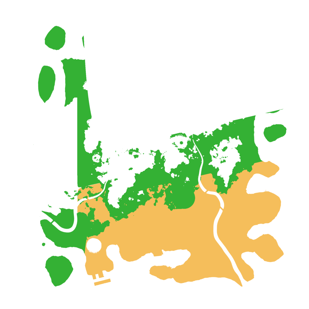 Biome Rust Map: Procedural Map, Size: 3750, Seed: 770489859