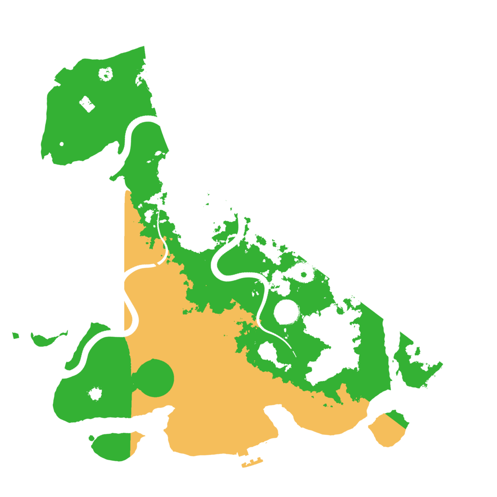 Biome Rust Map: Procedural Map, Size: 3500, Seed: 2533510