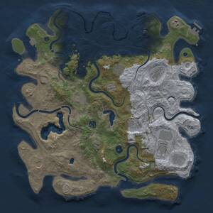 Thumbnail Rust Map: Procedural Map, Size: 4250, Seed: 152703043, 17 Monuments