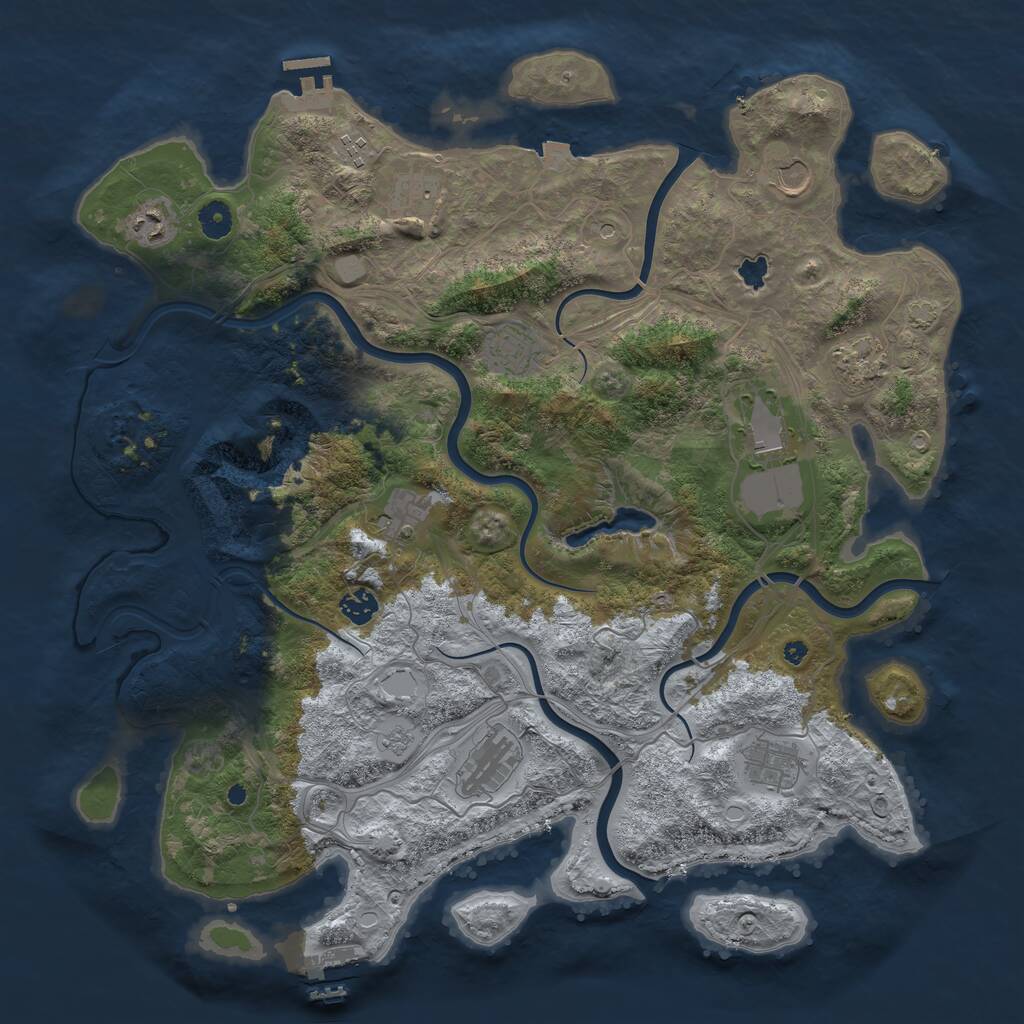 Rust Map: Procedural Map, Size: 4350, Seed: 21052026, 17 Monuments
