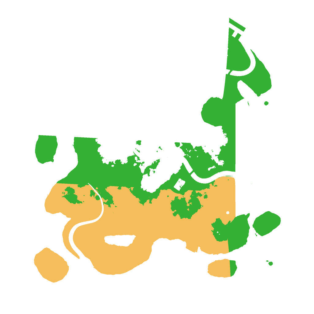 Biome Rust Map: Procedural Map, Size: 3000, Seed: 552845868